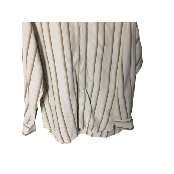 Tommy Bahama Shirt Men's Size Small Beige Brown Silk Cotton Blend Button Up - Picture 4 of 7